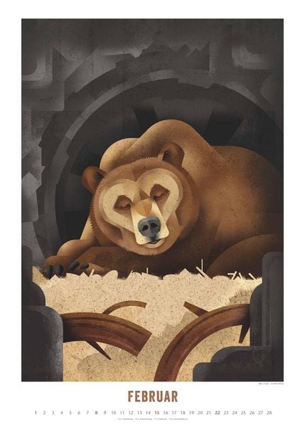 Produktbild: Dieter Braun: Die Welt der Tiere 2026 – Wandkalender – Format 50x70 cm