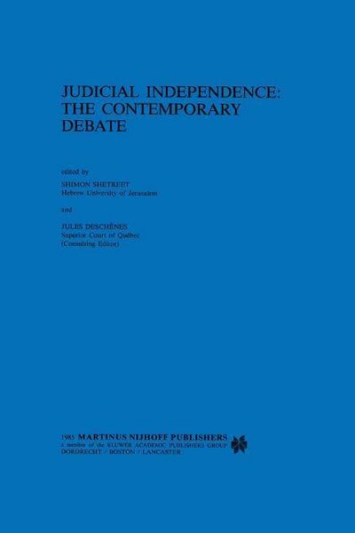 Produktbild: Judicial Independence, the Contemporary Debate
