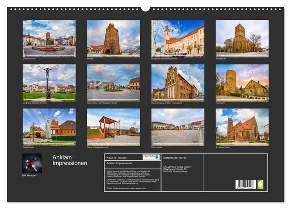 Produktbild: Anklam Impressionen (Wandkalender 2026 DIN A2 quer), CALVENDO Monatskalender