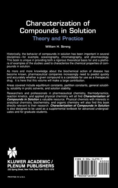 Produktbild: Characterization of Compounds in Solution