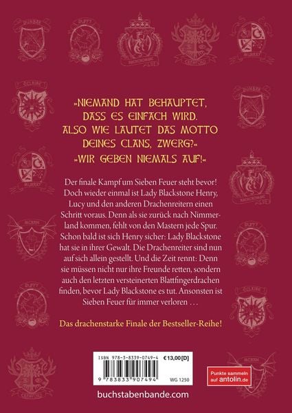 Produktbild: Die geheime Drachenschule - Der Kampf um Sieben Feuer