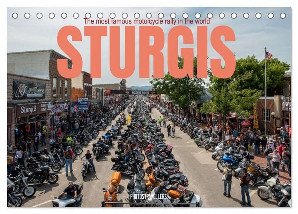 Produktbild: Sturgis - The most famous motorcycle rally in the world (Desk Calendar 2026 DIN A5 landscape), CALVENDO 12 Month DeskCalendar