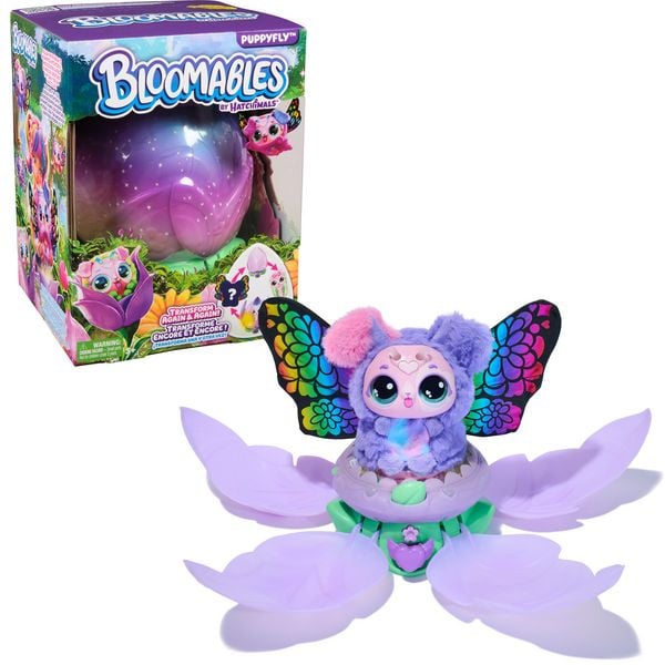 Produktbild: Bloomables von Hatchimals - Puppyfly, Interaktives Spielzeug mit &Uuml;berraschung, doppelter Verwandlung und &uuml;ber 100 Ger&auml;uschen und Reaktionen