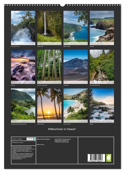 Produktbild: Willkommen in Hawai'i (hochwertiger Premium Wandkalender 2026 DIN A2 hoch), Kunstdruck in Hochglanz