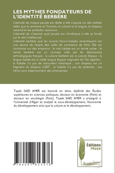 Produktbild: Les Mythes Fondateurs De L'identit&eacute; Berb&egrave;re