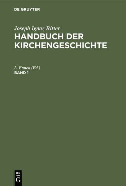Produktbild: Handbuch der Kirchengeschichte. Band 1