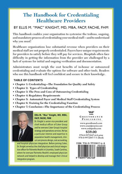 Produktbild: The Handbook for Credentialing Healthcare Providers
