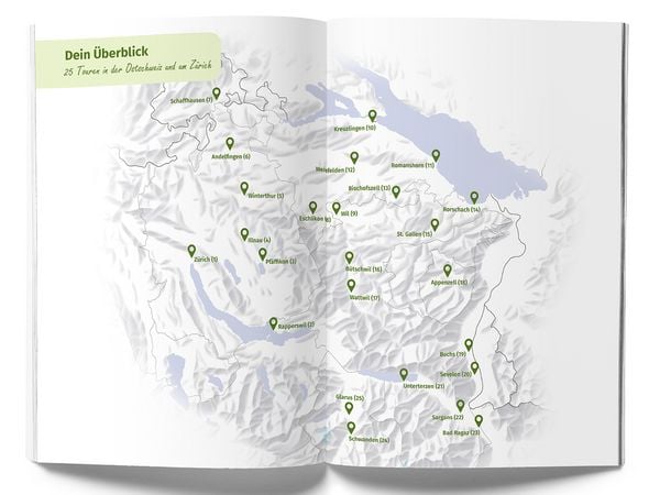 Produktbild: K&uuml;mmerly+Frey Raus und E-Biken Ostschweiz & Z&uuml;rich &ndash; E-Bikef&uuml;hrer