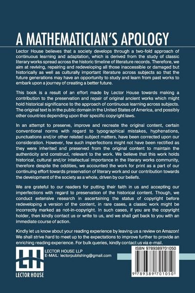 Produktbild: A Mathematician's Apology
