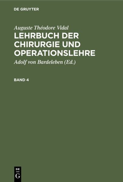 Produktbild: Lehrbuch der Chirurgie und Operationslehre. Band 4