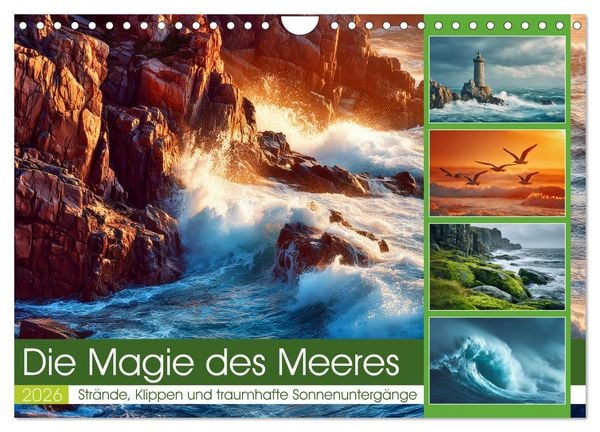 Produktbild: Die Magie des Meeres (Wandkalender 2026 DIN A4 quer), CALVENDO Monatskalender