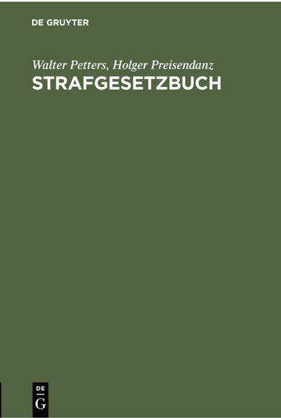 Produktbild: Strafgesetzbuch