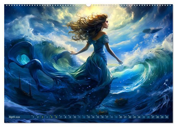 Produktbild: Seemannsgarn - Mythen, Legenden und Geschichten der Seefahrer (Wandkalender 2026 DIN A2 quer), CALVENDO Monatskalender