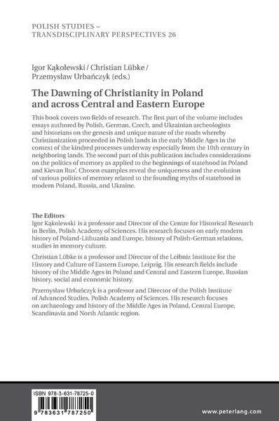 Produktbild: The Dawning of Christianity in Poland and across Central and Eastern Europe