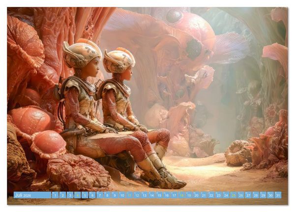 Produktbild: Science Fiction Expeditionen - Reisen ins Unbekannte (Wandkalender 2026 DIN A3 quer), CALVENDO Monatskalender