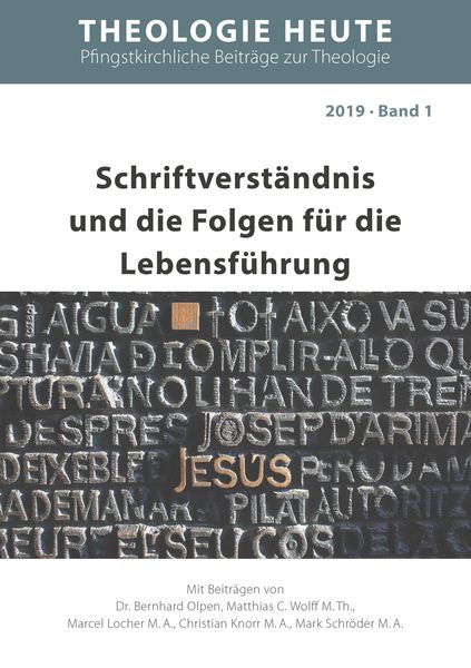 Produktbild: Schriftverst&auml;ndnis und die Folgen f&uuml;r die Lebensf&uuml;hrung