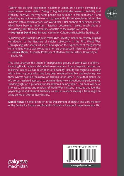 Produktbild: Epistolary Constructions of Post-World War I Identity