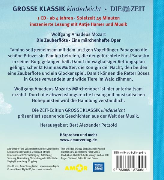 Produktbild: Die Zauberfl&ouml;te. Eine m&auml;rchenhafte Oper.
