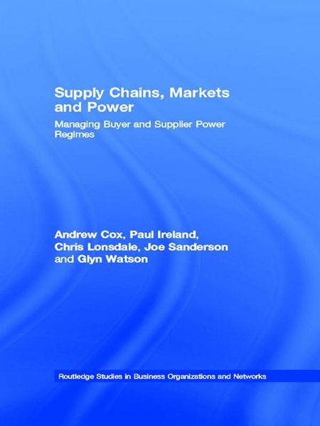 Produktbild: Supply Chains, Markets and Power