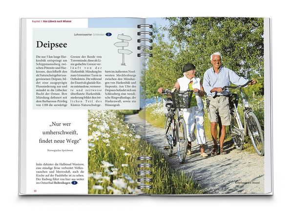 Produktbild: KOMPASS Radreiseführer Ostseeküstenradweg Mecklenburg-Vorpommern