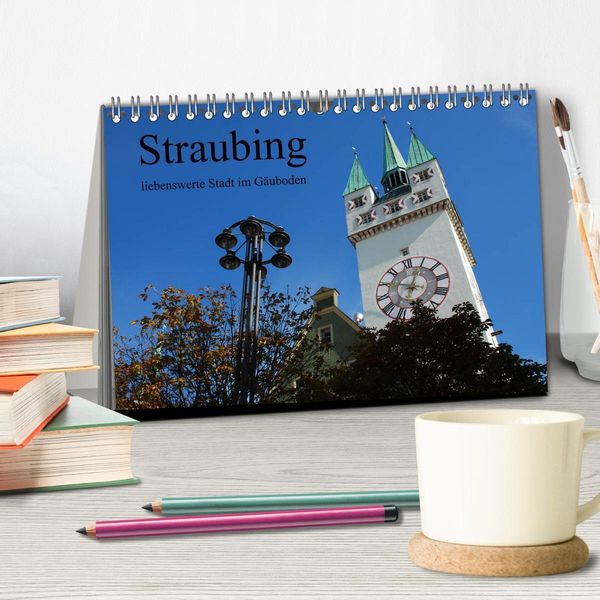 Produktbild: Straubing, liebenswerte Stadt im G&auml;uboden (Tischkalender 2026 DIN A5 quer), CALVENDO Monatskalender