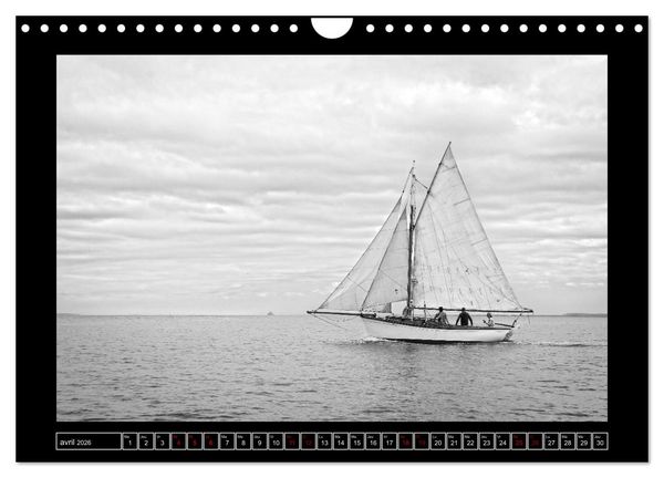 Produktbild: Voiles anciennes (Calendrier mural 2026 DIN A4 vertical), CALVENDO calendrier mensuel