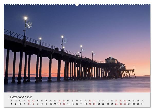 Produktbild: Kalifornien - K&uuml;sten und W&uuml;sten, St&auml;dte und Berge (Wandkalender 2026 DIN A2 quer), CALVENDO Monatskalender
