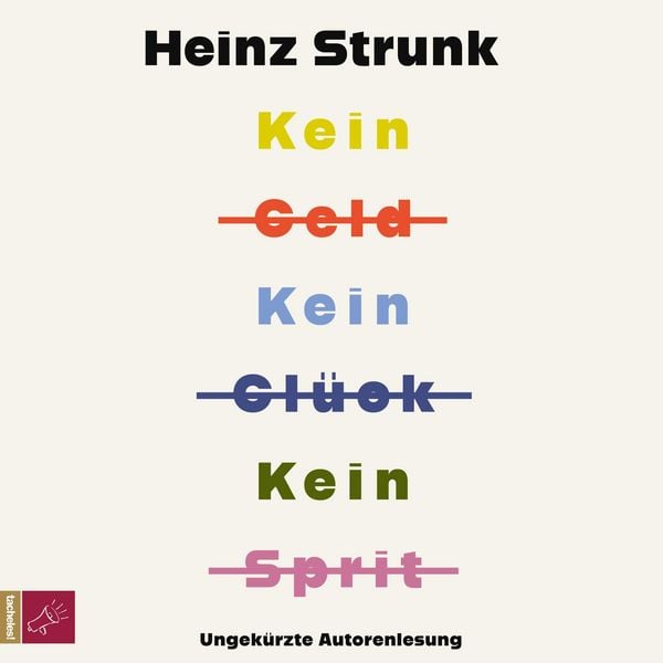 Kein Geld Kein Glück Kein Sprit - Heinz Strunk, Audio, 9783864848520