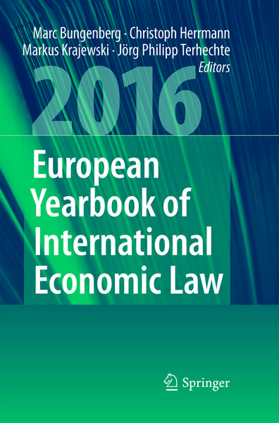 Produktbild: European Yearbook of International Economic Law 2016