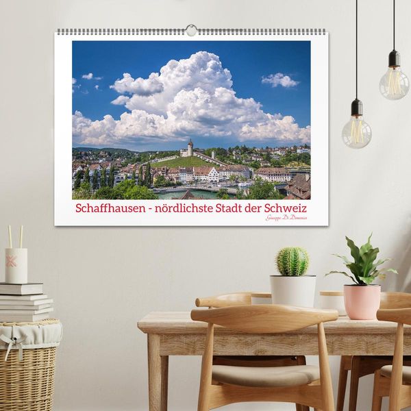 Produktbild: Schaffhausen - n&ouml;rdlichste Stadt der Schweiz (Wandkalender 2026 DIN A2 quer), CALVENDO Monatskalender