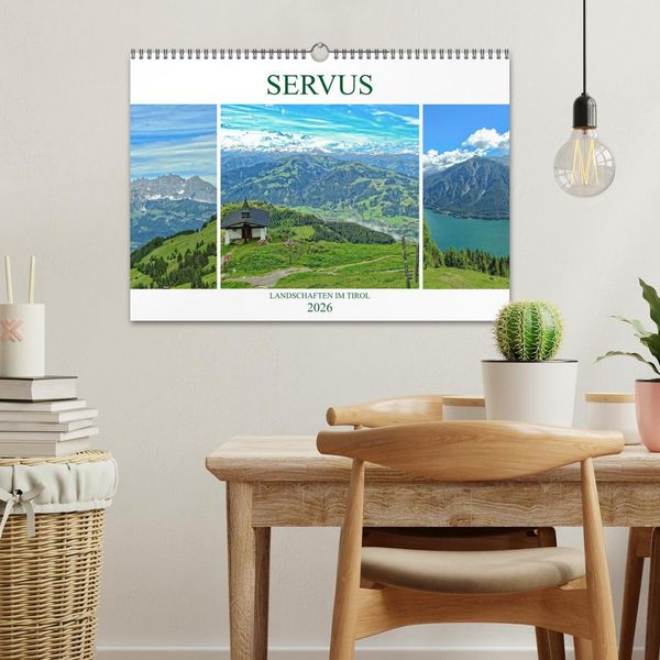Produktbild: Servus. Landschaften im Tirol (Wandkalender 2026 DIN A3 quer), CALVENDO Monatskalender