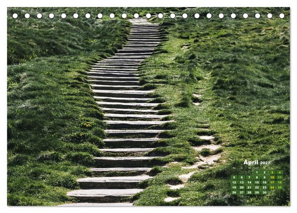 Produktbild: Stufe um Stufe - Treppen (Tischkalender 2027 DIN A5 quer), CALVENDO Monatskalender