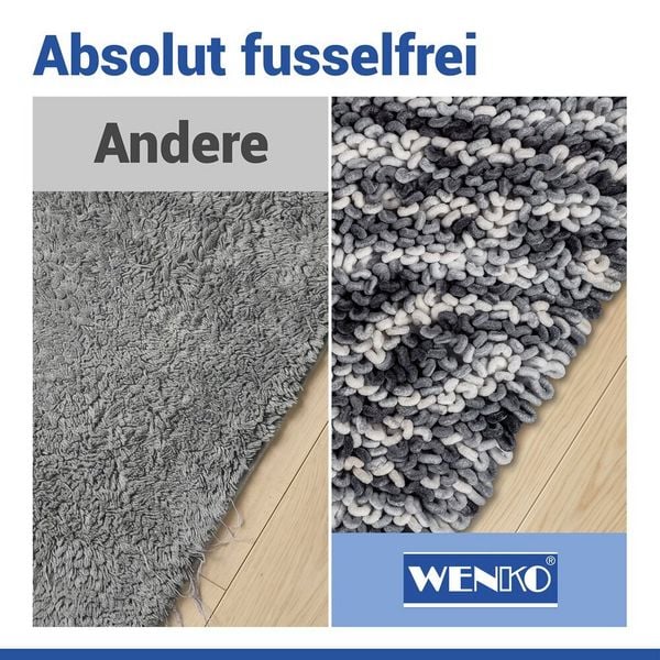 Produktbild: Badteppich Mod. Lerici Grau-Blau, 60 x 90 cm, rutschfest und schnelltrocknend