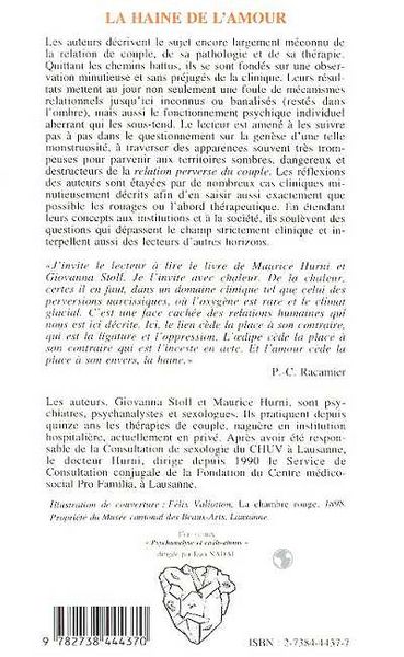 Produktbild: La haine de l'amour