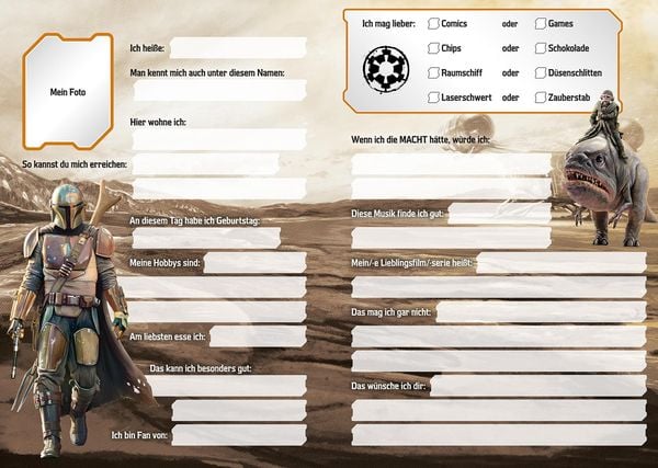 Produktbild: Star Wars The Mandalorian: Freundebuch