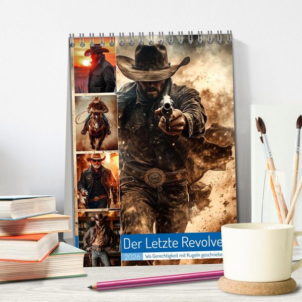 Produktbild: Der Letzte Revolver (Tischkalender 2026 DIN A5 hoch), CALVENDO Monatskalender