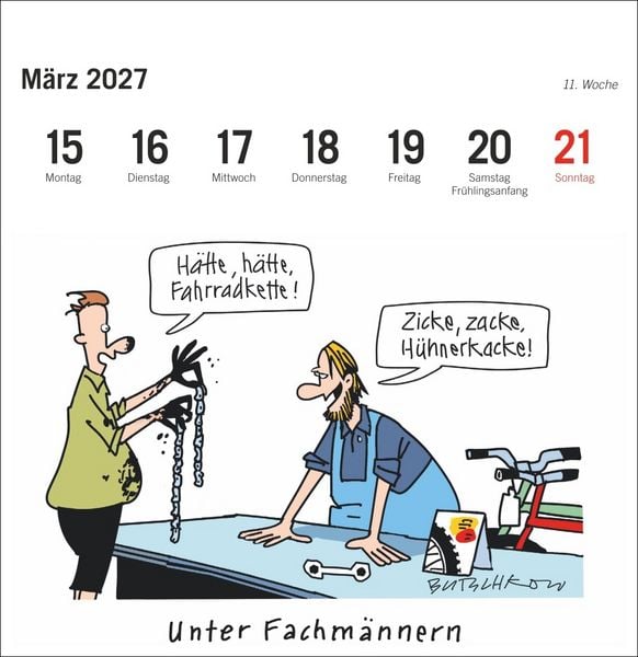 Produktbild: Peter Butschkow: Fahrrad unser Premium-Postkartenkalender 2027