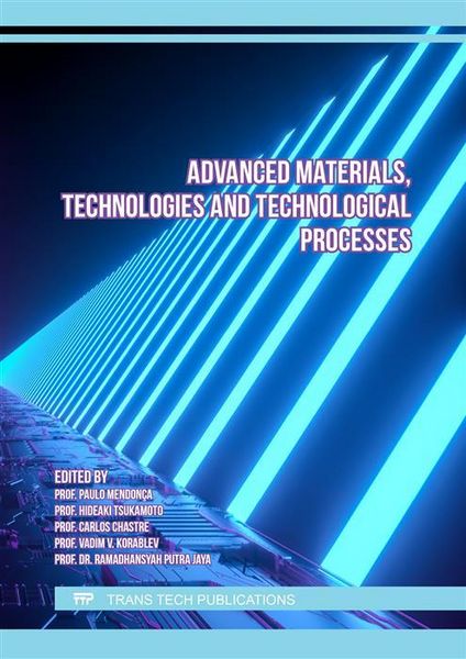 Produktbild: Advanced Materials, Technologies and Technological Processes