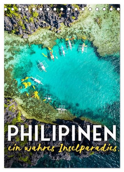 Produktbild: Philippinen - Ein wahres Inselparadies. (Tischkalender 2026 DIN A5 hoch), CALVENDO Monatskalender