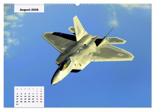 Produktbild: Fighter aircraft. Faszination Kampfflugzeug (Wandkalender 2026 DIN A2 quer), CALVENDO Monatskalender