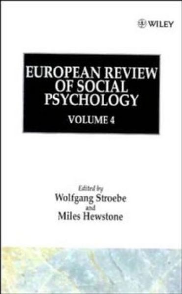 Produktbild: European Review Of Social Psyc