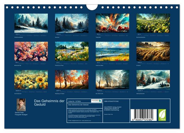 Produktbild: Das Geheimnis der Geduld (Wandkalender 2026 DIN A4 quer), CALVENDO Monatskalender