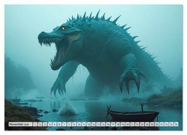 Produktbild: Keltische Mythologie - G&ouml;tter, Helden und Monster (hochwertiger Premium Wandkalender 2026 DIN A2 quer), Kunstdruck in Hochglanz