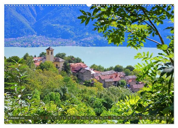 Produktbild: Lago di Como - Italienisches Flair in den Alpen (Wandkalender 2026 DIN A2 quer), CALVENDO Monatskalender