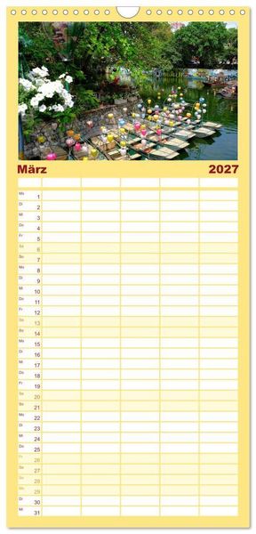 Produktbild: Familienplaner 2027 - Vietnams verborgenes Paradies mit 5 Spalten (Wandkalender, 21 x 45 cm) CALVENDO