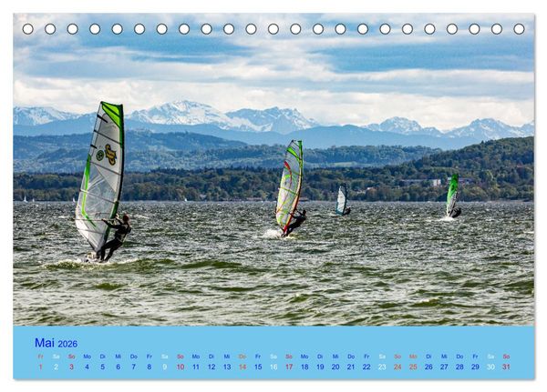Produktbild: Ammersee-Ansichten (Tischkalender 2026 DIN A5 quer), CALVENDO Monatskalender