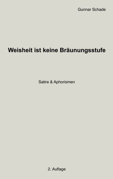Produktbild: Weisheit ist keine Br&auml;unungsstufe