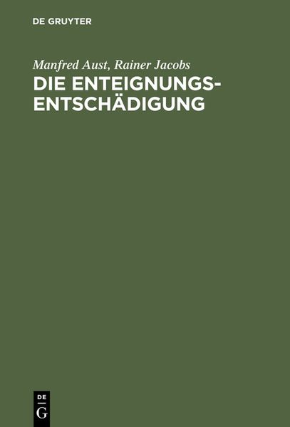 Produktbild: Die Enteignungsentsch&auml;digung