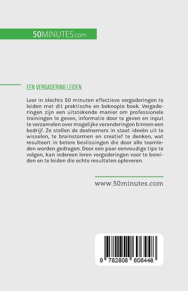 Produktbild: Een vergadering leiden