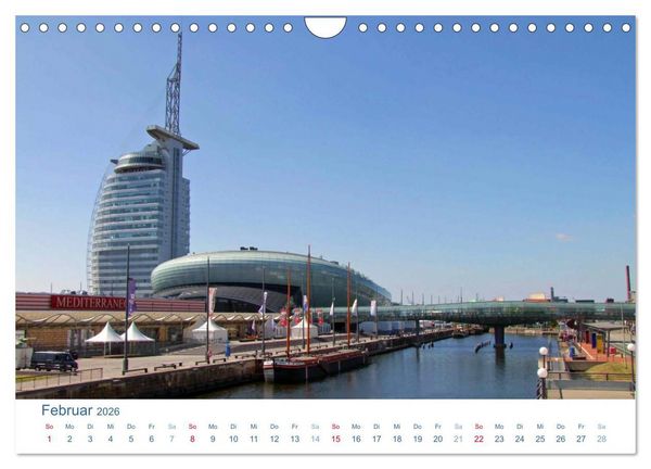 Produktbild: Bremerhaven 2026. Impressionen aus den Havenwelten (Wandkalender 2026 DIN A4 quer), CALVENDO Monatskalender